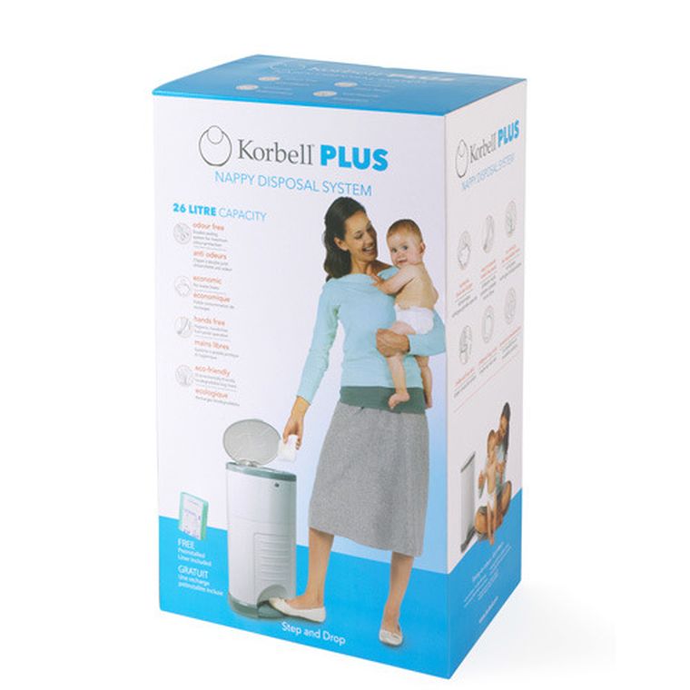 Korbell Plus, pojemnik na zużyte pieluchy, 26 l
