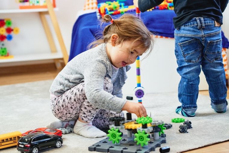 Korbo, Technix, klocki konstrukcyjne, 122 elementów