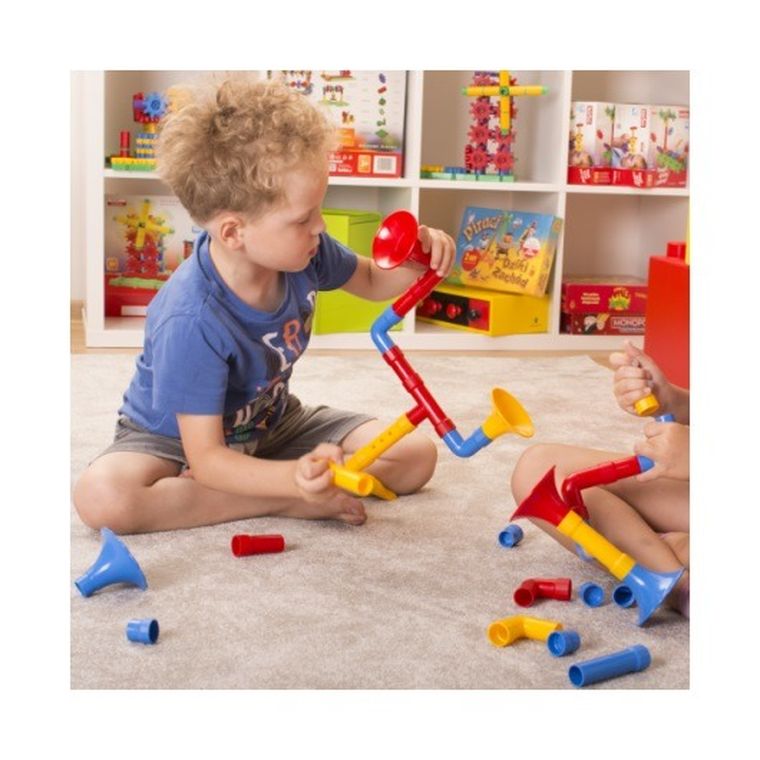 Korbo, Trombela, klocki konstrukcyjne, 17 elementów