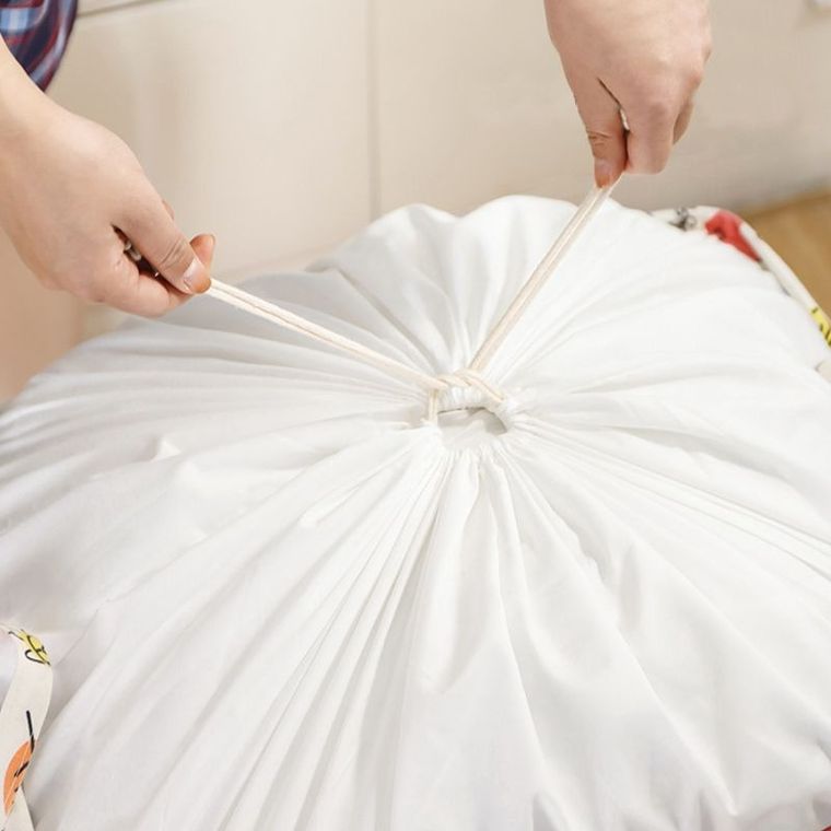 Kosz na pranie, pojemnik na bieliznę, różowy