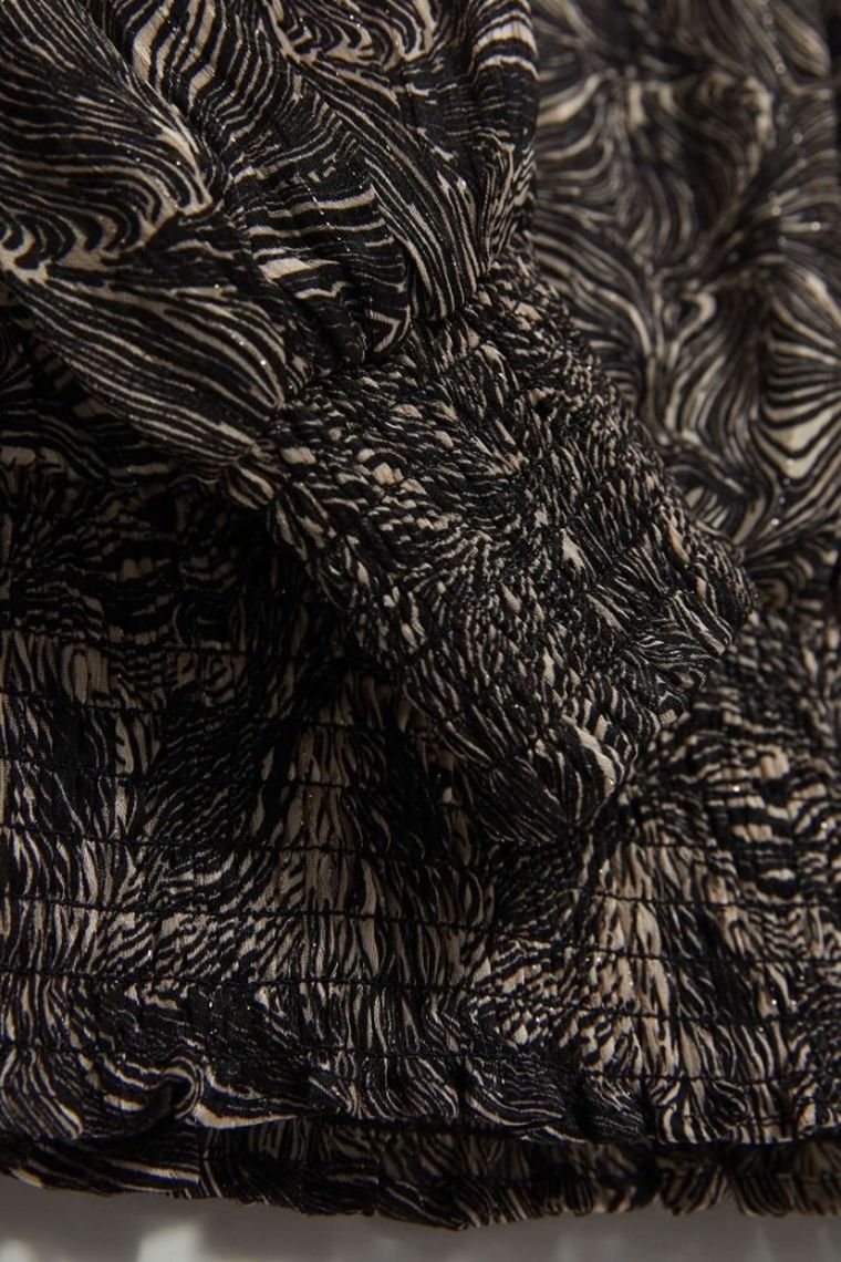 Koszula damska z długim rękawem, czarna, Moodo