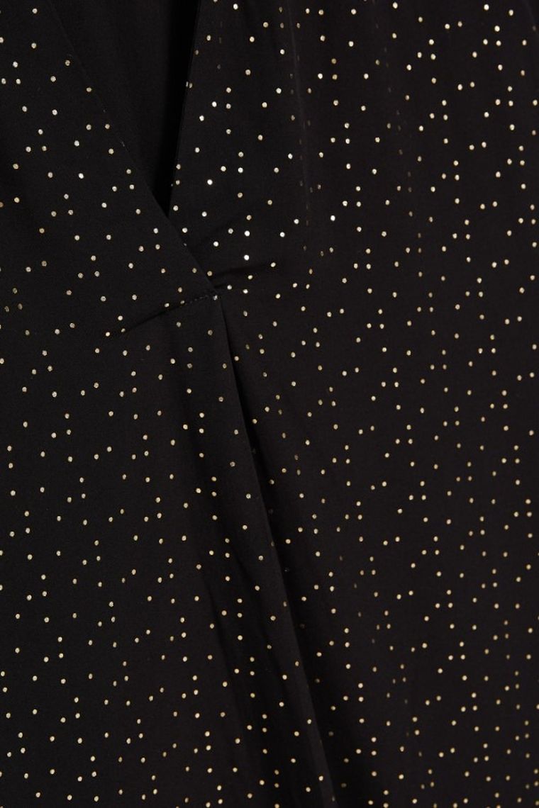 Koszula damska z długim rękawem, czarna, Moodo