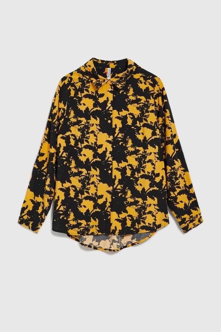 Koszula damska z długim rękawem, mix, Moodo