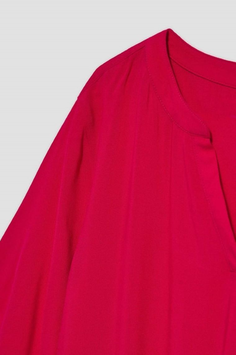 Koszula damska z krótkim rękawem, różowa, Moodo