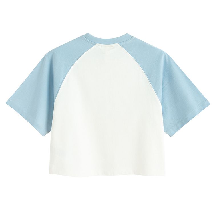 Koszulka crop top z nadrukiem NOWEAR