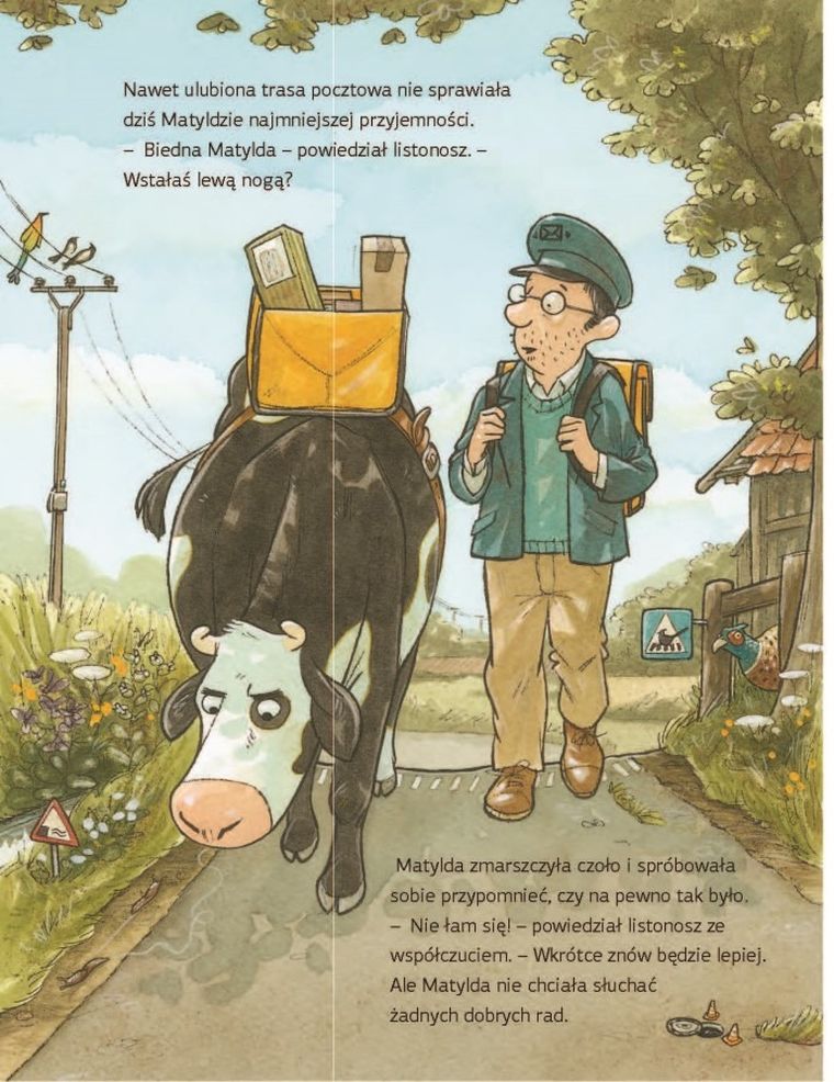 Krowa Matylda jest nie w humorze