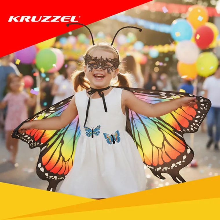 Kruzzel, strój dla dzieci, motylek, 5 elementów