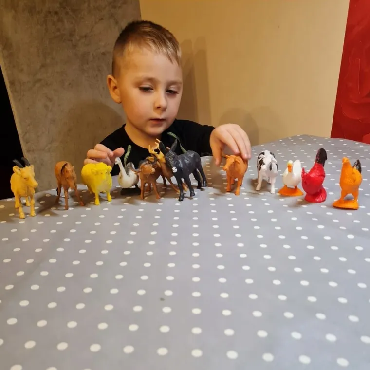 Kruzzel, Zwierzęta gospodarskie, zestaw figurek, 12 szt.