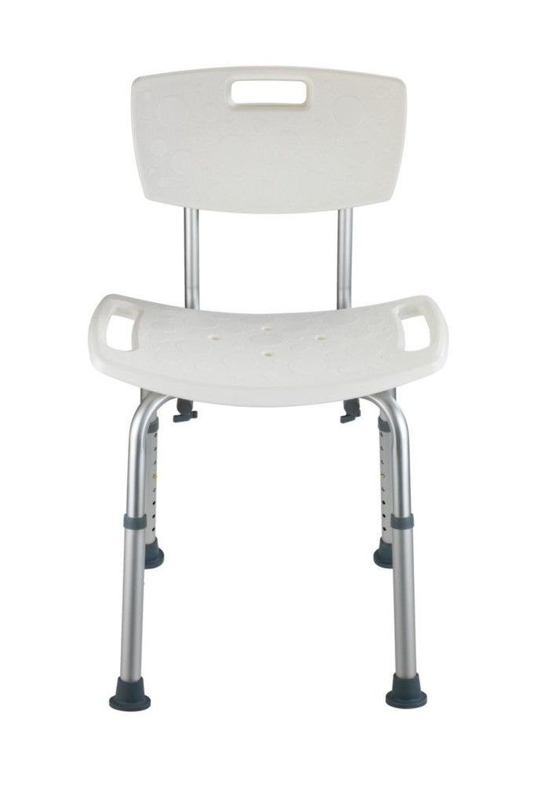 Krzesło pod prysznic z oparciem i regulacją wysokości, Secura