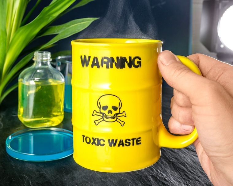 Kubek, Toxic Waste, żółty