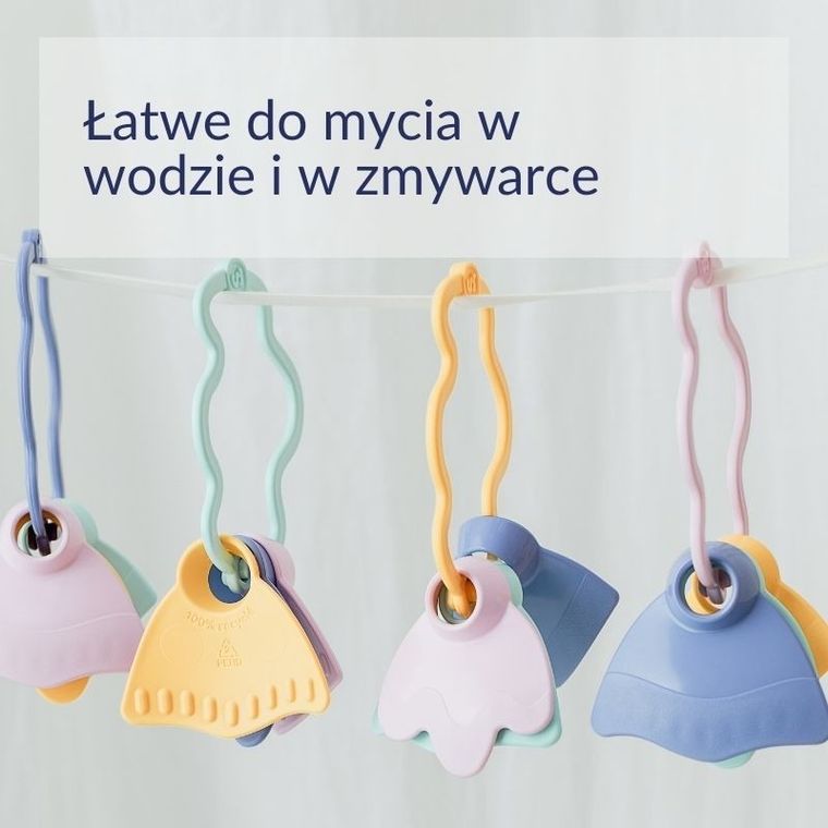 Le Jouet Simple, gryzaczek, grzechotka różowa