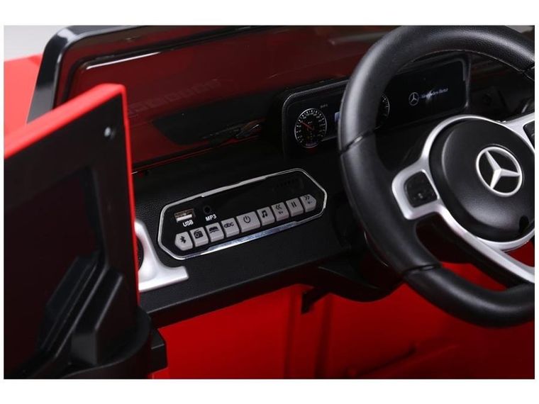 Lean Cars, Mercedes-Benz G500, pojazd na akumulator, czerwony