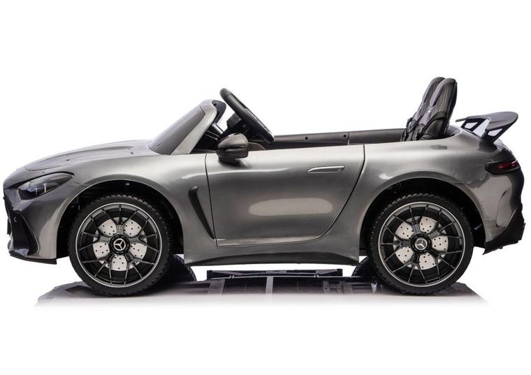 Lean Cars, Mercedes GT63 AMG, pojazd na akumulator, DK-GT63 24V LCD, cichy silnik, szary