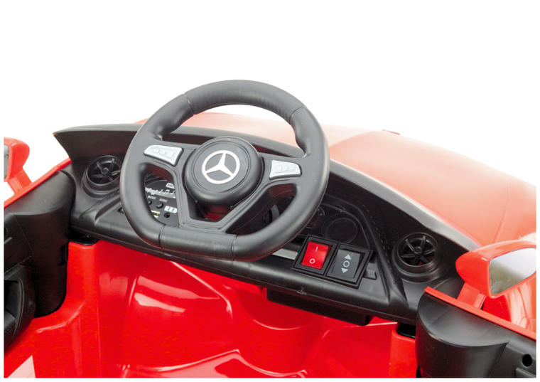 Lean Cars, Mercedes, pojazd na akumulator, KL-1666-1, czerwony