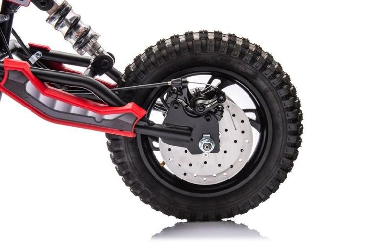 Lean Cars, motor crossowy, pojazd na akumulator, A9901, czerwony