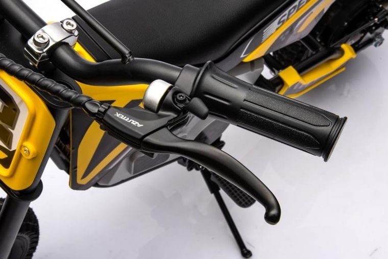 Lean Cars, motor crossowy, pojazd na akumulator, A9901, żółty