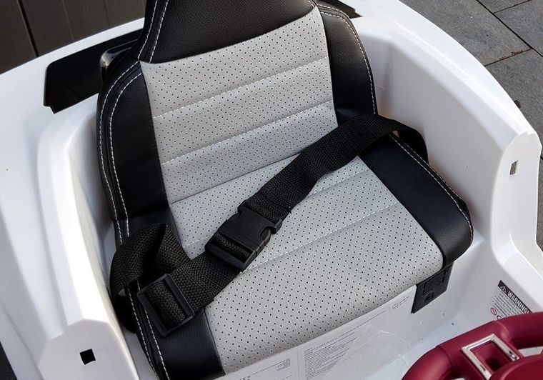 Lean Cars, pojazd na akumulator, BBH-718A, biały