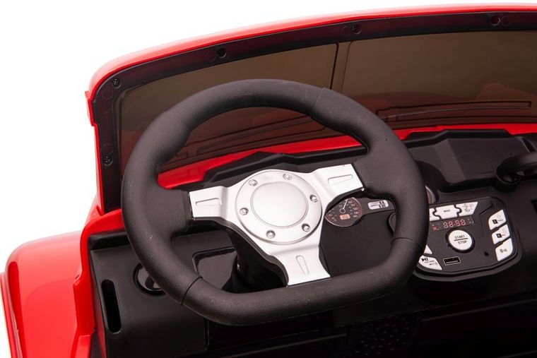 Lean Cars, pojazd na akumulator, JC222, czerwony