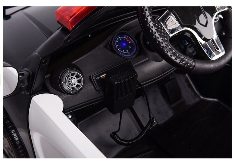 Lean Cars, Policja, pojazd na akumulator, biały