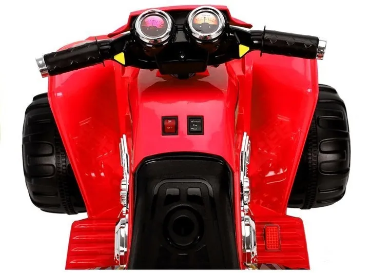 Lean Cars, quad, pojazd na akumulator, czerwony