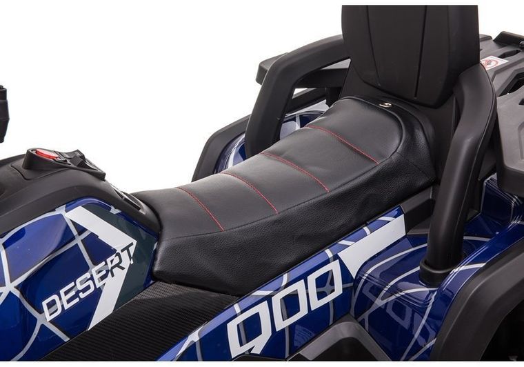 Lean Cars, quad, pojazd na akumulator, XMX607, niebieski lakierowany spider