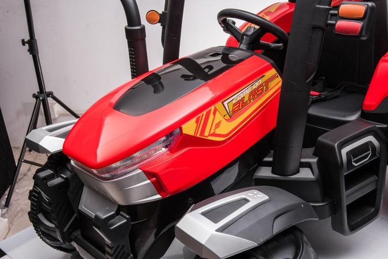 Lean Cars, traktor, pojazd na akumulator, BLT-206, czerwony