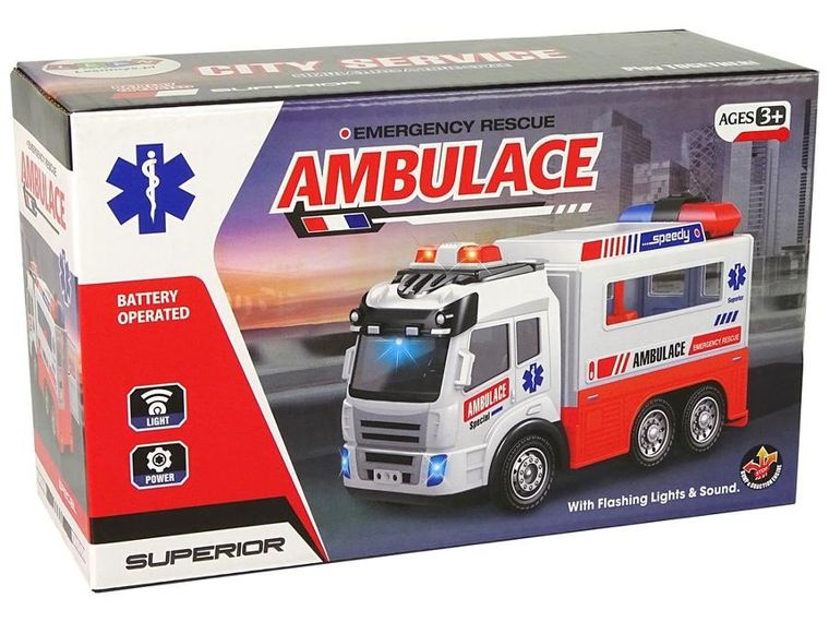 Lean Toys, ambulans, pojazd interaktywny