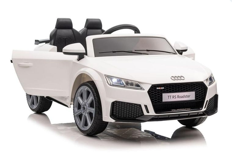 Lean Toys, Audi TT RS, pojazd na akumulator, biały