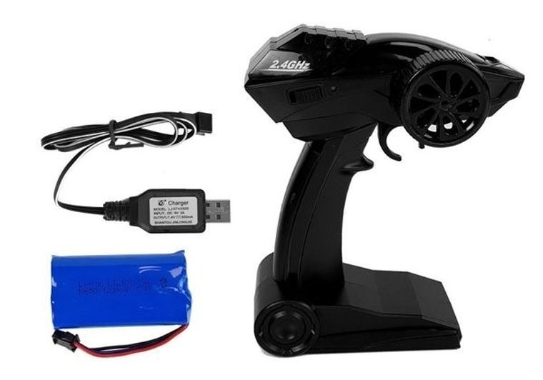 Lean Toys, auto terenowe, pojazd zdalnie sterowany, czerwony