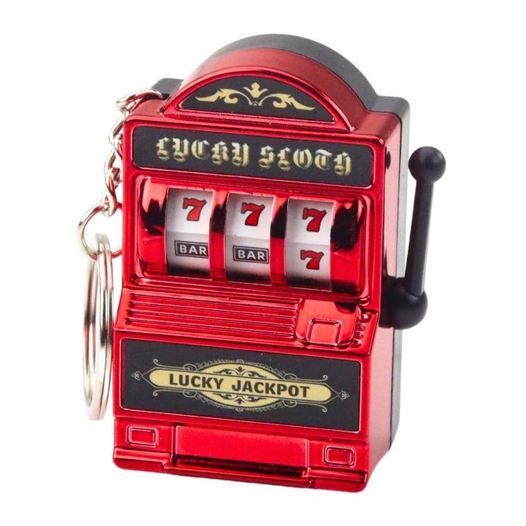 Lean Toys, brelok mini maszyna kasynowa slot automat ruchomy drążek, 1 szt.
