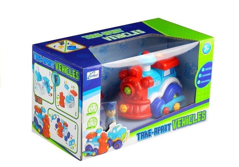 Lean Toys, ciuchcia, jeżdżąca lokomotywa do skręcania