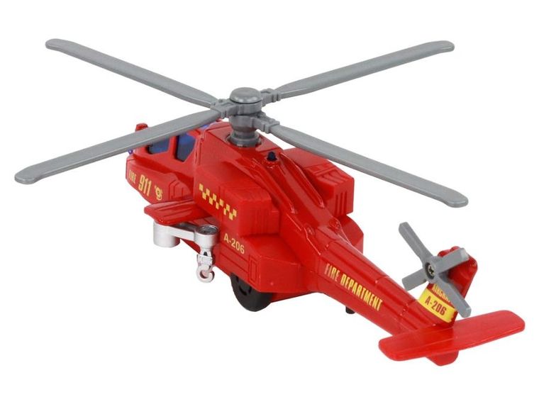 Lean Toys, helikopter ratunkowy, interaktywny śmigłowiec aluminiowy z napędem, 1 szt.