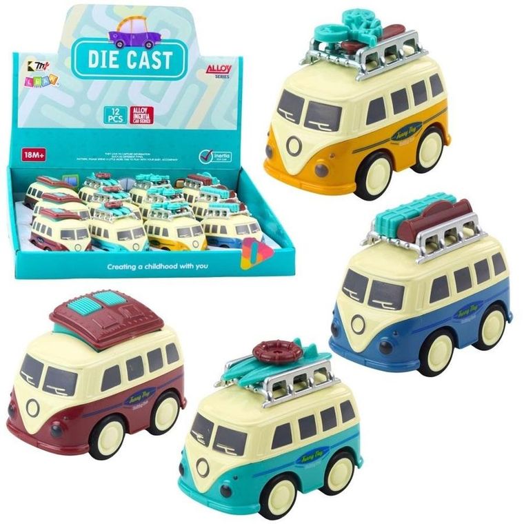 Lean Toys, kamper z bagażami, pojazd z napędem, 1 szt.