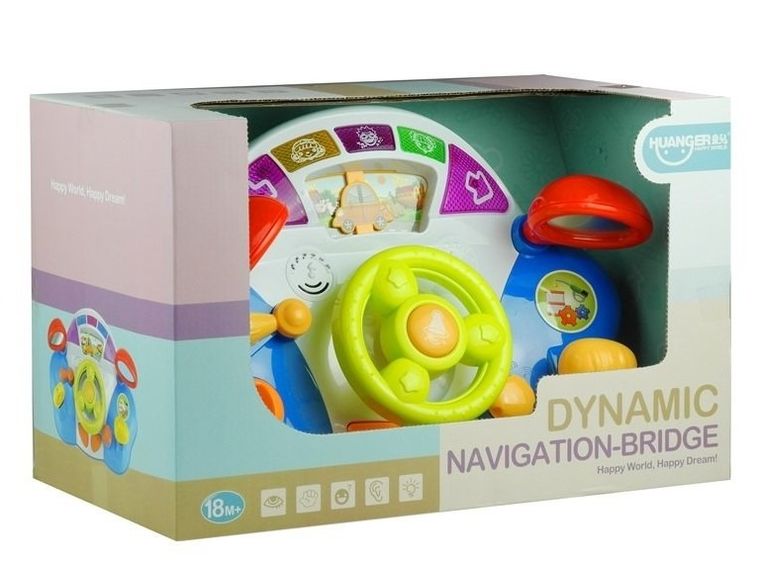 Lean Toys, kierownica, zabawka interaktywna