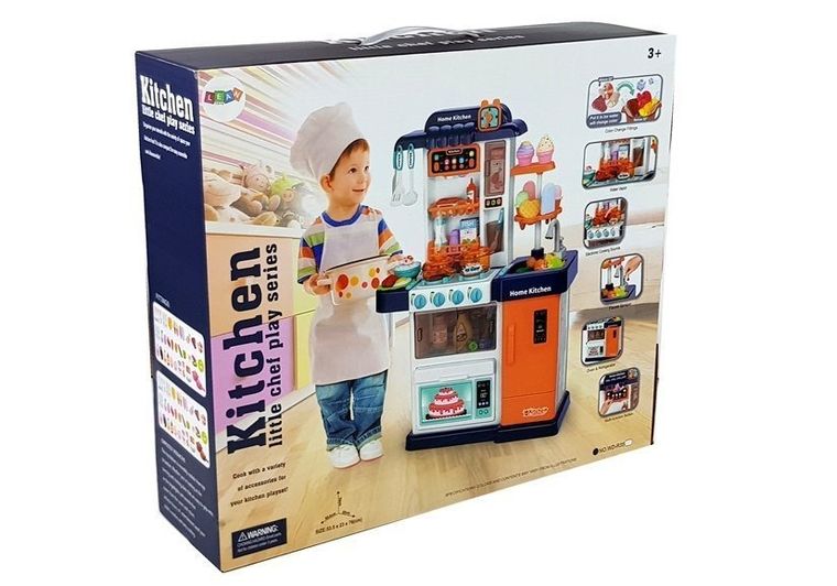 Lean Toys, kuchnia muzyczna ze światłami i wodą, różowa