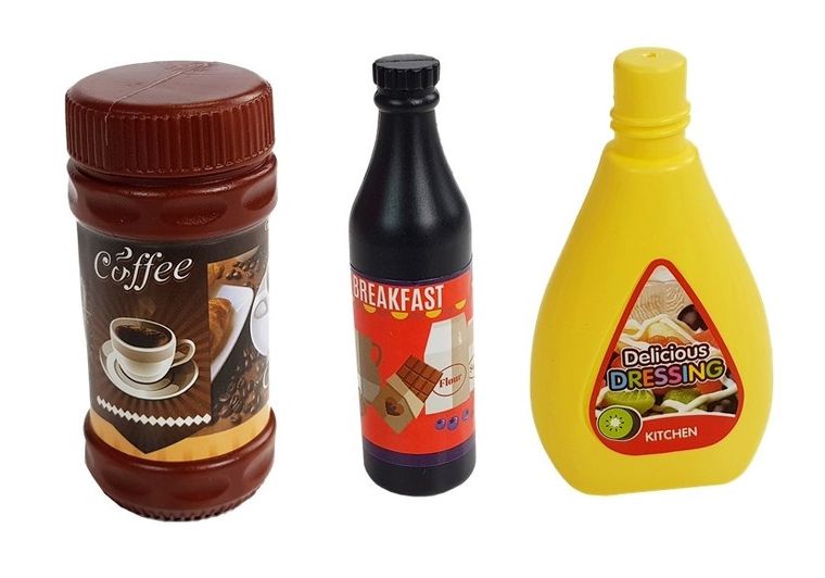 Lean Toys, kuchnia, zestaw z akcesoriami, różowy