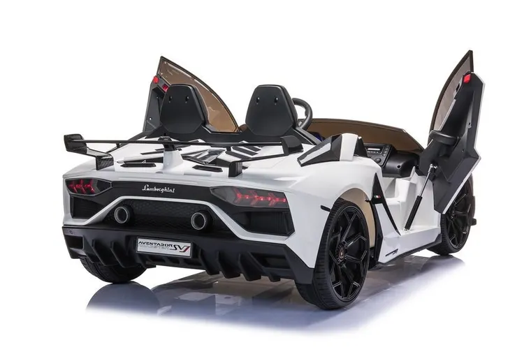 Lean Toys, Lamborghini Aventador SX2028, pojazd na akumulator, biały