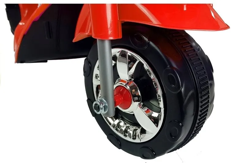 Lean Toys, Moto, pojazd na akumulator, czerwony