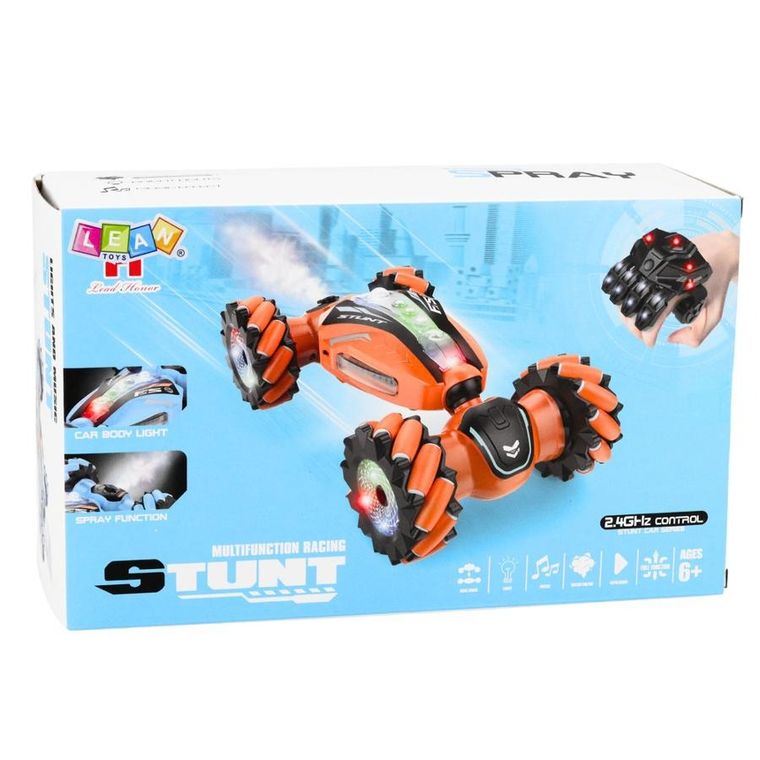 Lean Toys, pojazd kaskaderski zdalnie sterowany gestami, z funkcją dymu