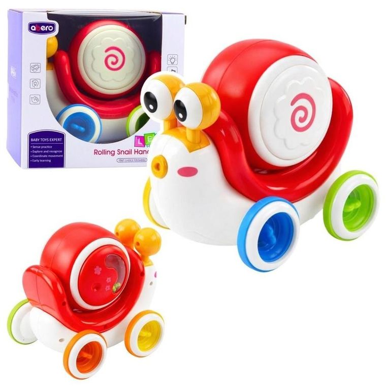 Lean Toys, pojazdy, ślimak z kuleczkami