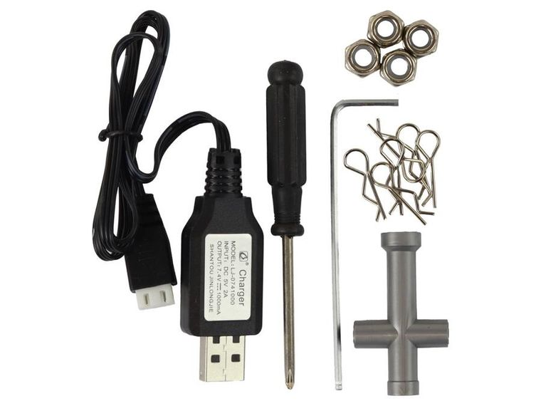 Lean Toys, Rabbits, samochód terenowy, pojazd zdalnie sterowany, napęd 4-4, żółty