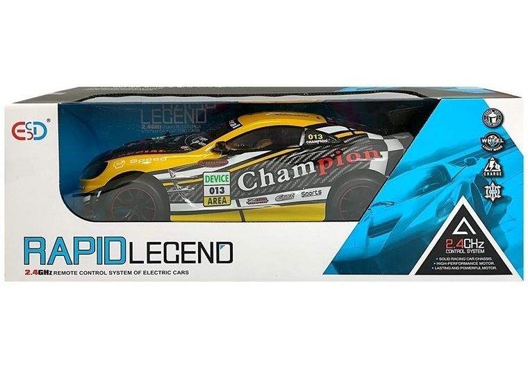 Lean Toys, Rapid Lecend, pojazd zdalnie sterowany, żółty