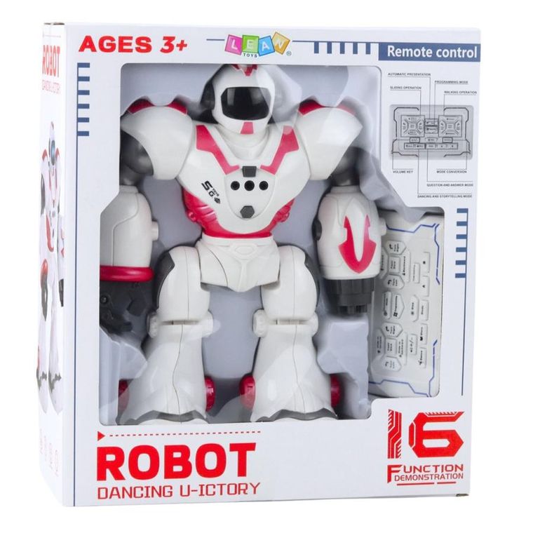 Lean Toys, robot interaktywny, zdalnie sterowany, 16 funkcji