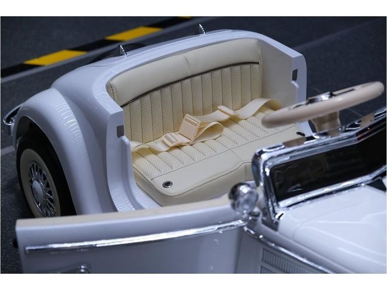 Lean Toys, Samochód Mercedes, pojazd na akumulator, biały