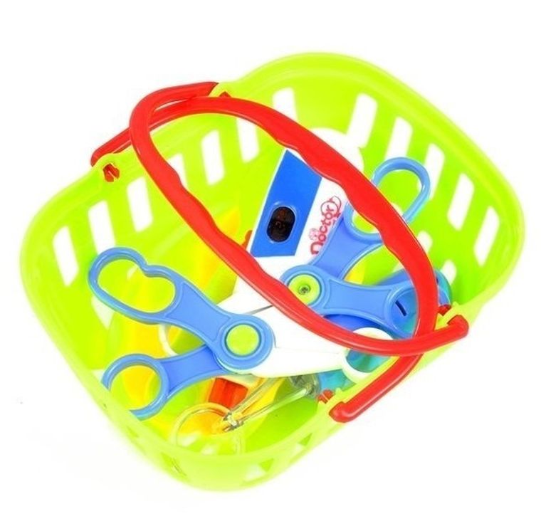 Lean Toys, wózek lekarski z akcesoriami, 22 elementy