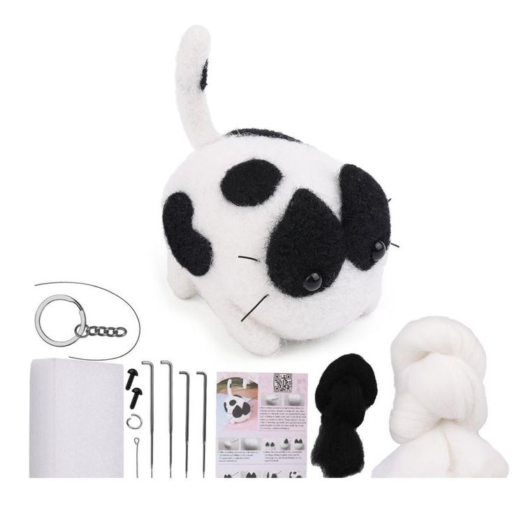 Lean Toys, zestaw kreatywny do filcowania DIY, zwierzak, 1 szt.