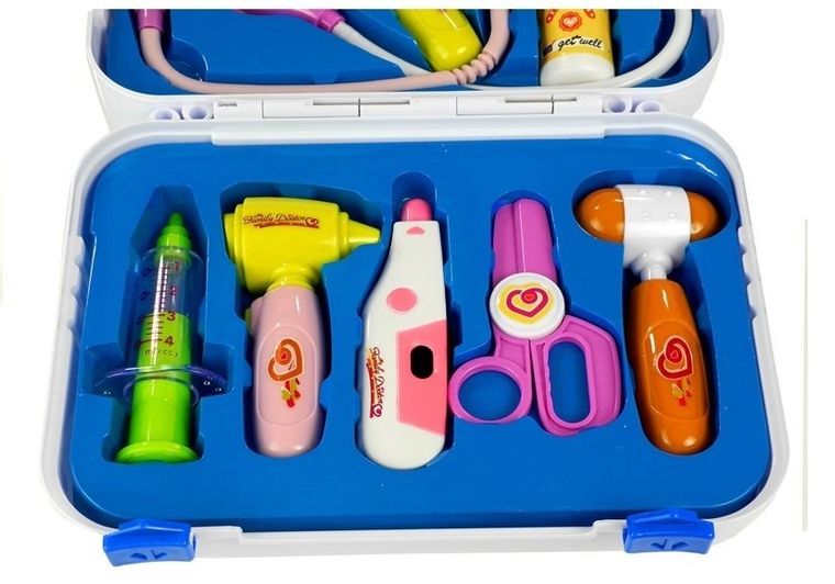 Lean Toys, zestaw lekarski, walizka