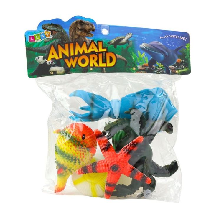 Lean Toys, zwierzęta morskie, zestaw figurek, 5 elementów