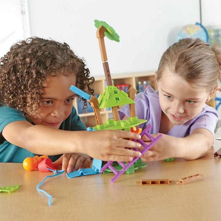 Learning Resources, Domki na drzewie, zestaw do konstruowania i projektowania, 52 szt.