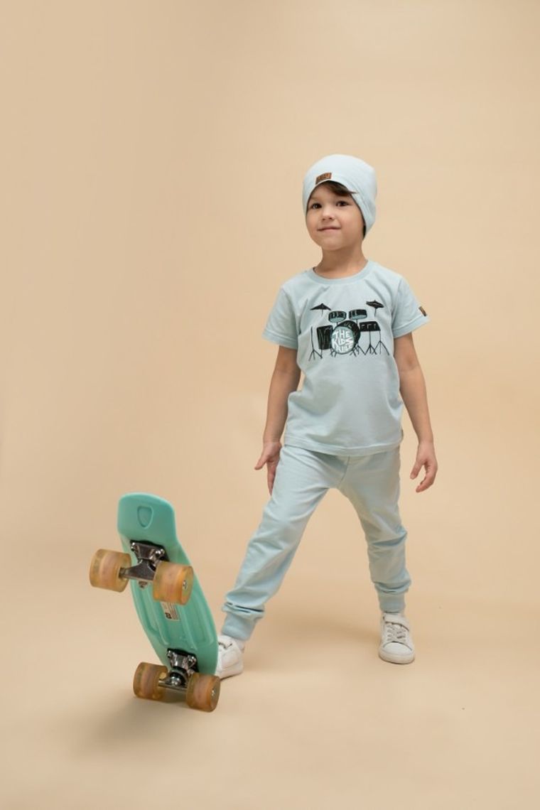 Legginsy chłopięce, niebieskie, Pinokio